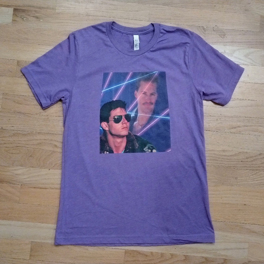 Top Gun Maverick & Goose 1980s Family Portrait Collage Picture Adult M Shirt New